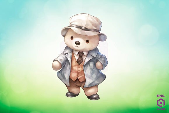 Download Detective Polar Bear Clipart PNG - Bear Collection