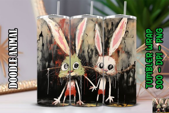 Download Doodle Bunny Tumbler Wraps 13 - Bunny Collection