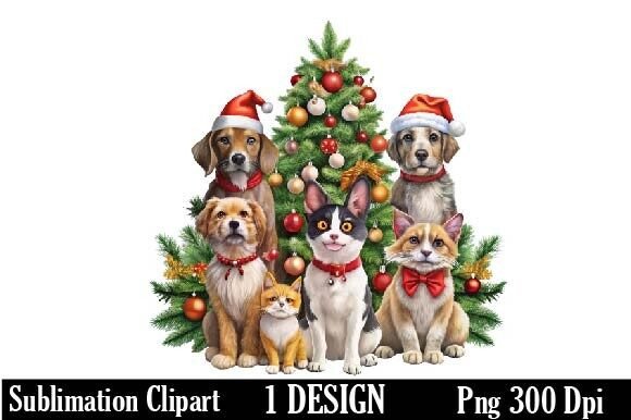 Download Christmas Pets Back View Sublimation - Pet Collection