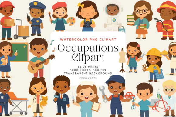 Download Cute Kids Occupations Cliparts - Kids Collection