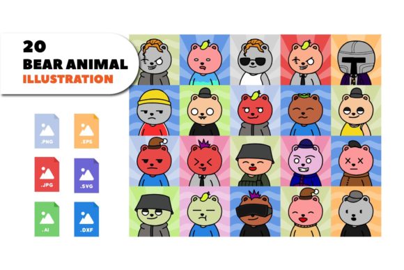 Download Bear Animal Graphic Design Illustration - Bear Collection