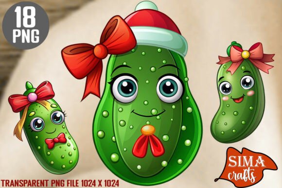 Download 18 High-Quality Christmas Pickles PNG - Quality Collection
