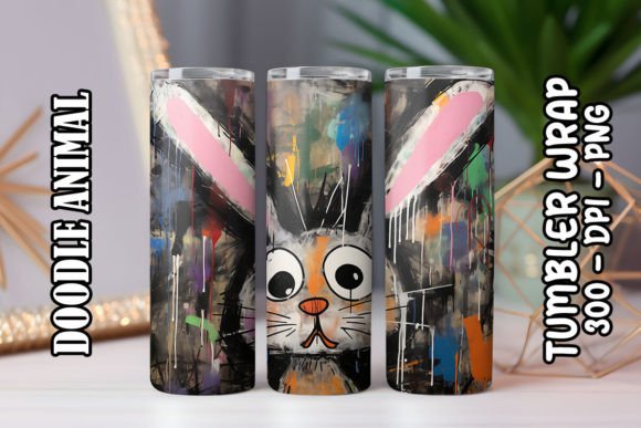 Download Doodle Bunny Tumbler Wraps 9 - Bunny Collection