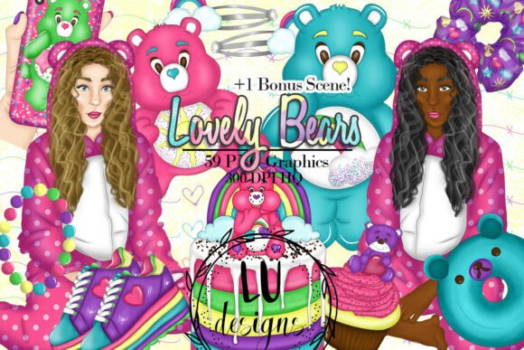 Download Lovely Bears Clipart, Rainbow Teddy Bear - Bear Collection