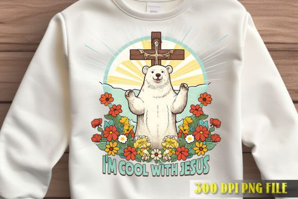 Download I'm Cool with Jesus Polar Bear Art - Bear Collection