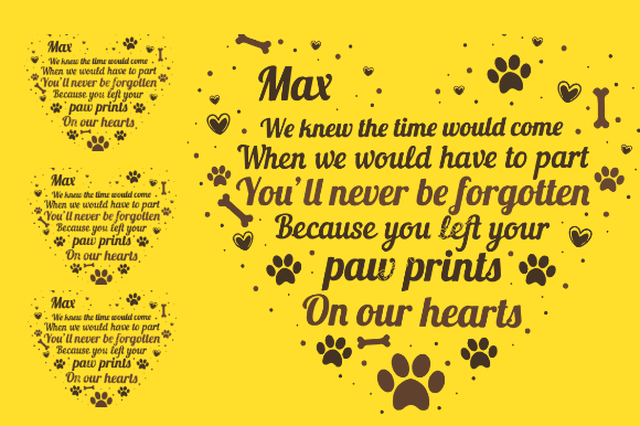 Download Pet Memorial Gift Card Graphic Design - Premium Bundle