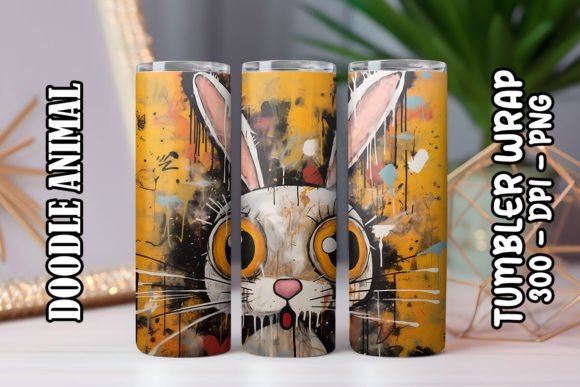 Download Doodle Bunny Tumbler Wraps 10 - Bunny Collection