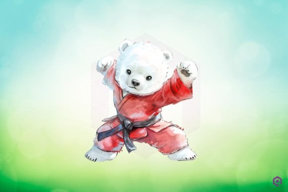 Download Kung Fu Polar Bear Clipart PNG - Bear Collection