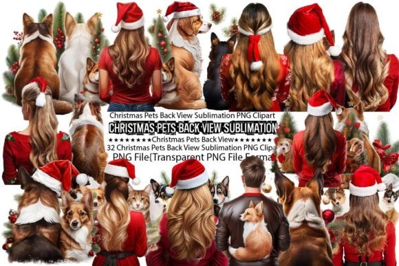 Download Christmas Pets Back View Sublimation - Pet Collection
