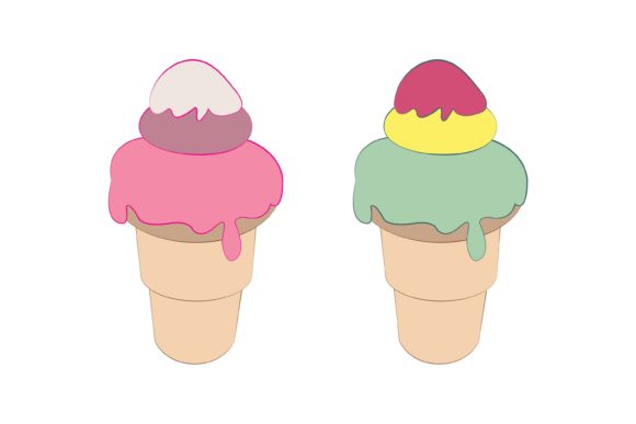Download Coloring Ice Cream Vector Art for Kids - Kids Collection