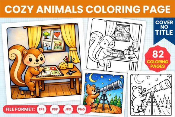 Download Cozy Animals Coloring Pages for Kids - Kids Collection