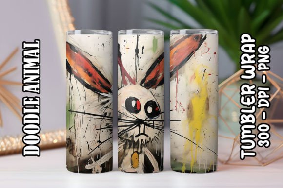 Download Doodle Bunny Tumbler Wraps 7 - Bunny Collection