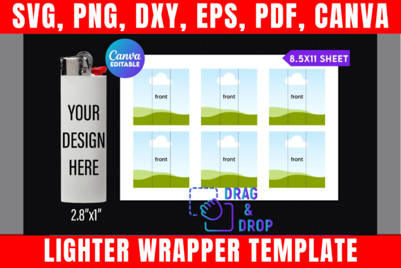 Download Lighter Wrapper Canva Template - Wrapper Collection